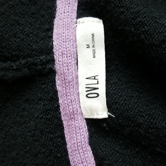 (M) Ovla Animal Print Cozy Knit Long Hooded Cardigan Fall Winter Long Sleeve - Picture 3 of 9